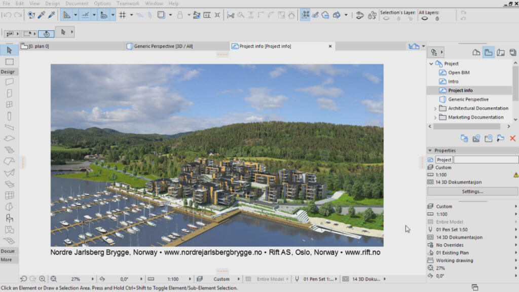 Sketch render in ArchiCAD