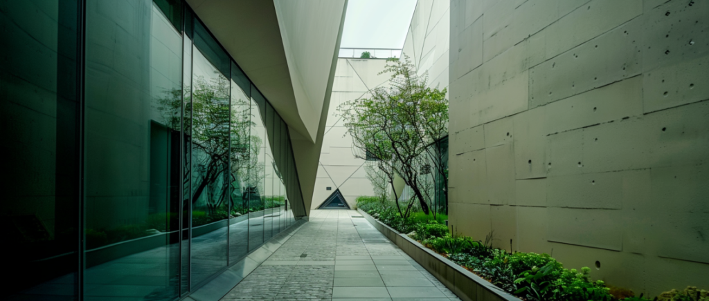 A Daniel Libeskind-style museum